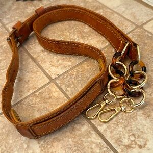 Authentic Louis Vuitton Vintage Vachetta Crossbody Strap and Shoulder Pad